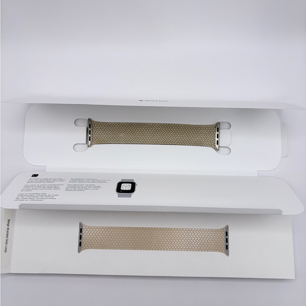 Apple Braided Solo Loop Band in Beige